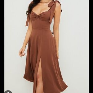 House of CB “Alicia” brown dress